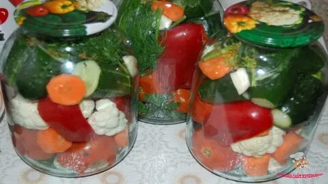 Мариновать овощи ассорти на зиму