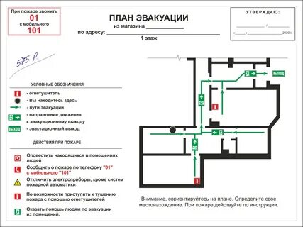 План эвакуации окружающий мир