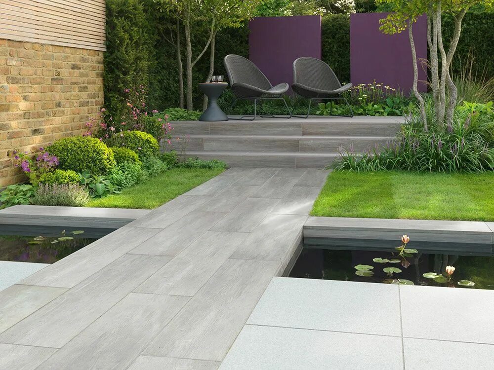 Тротуарная плитка во дворе частного дома: фото композиций Landscaping with rocks