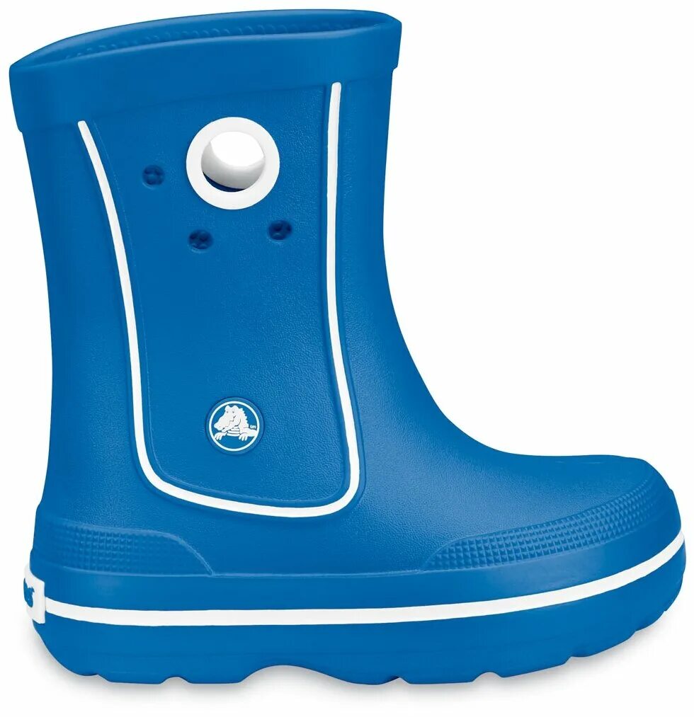 Купить резиновые для мальчика. Резиновые сапоги Crocs Crocband Rain Boot. Сапоги крокс резиновые 1 j. Сапоги Crocs Crocband Jaunt. Детские резиновые сапоги Crocs Crocband Jaunt.