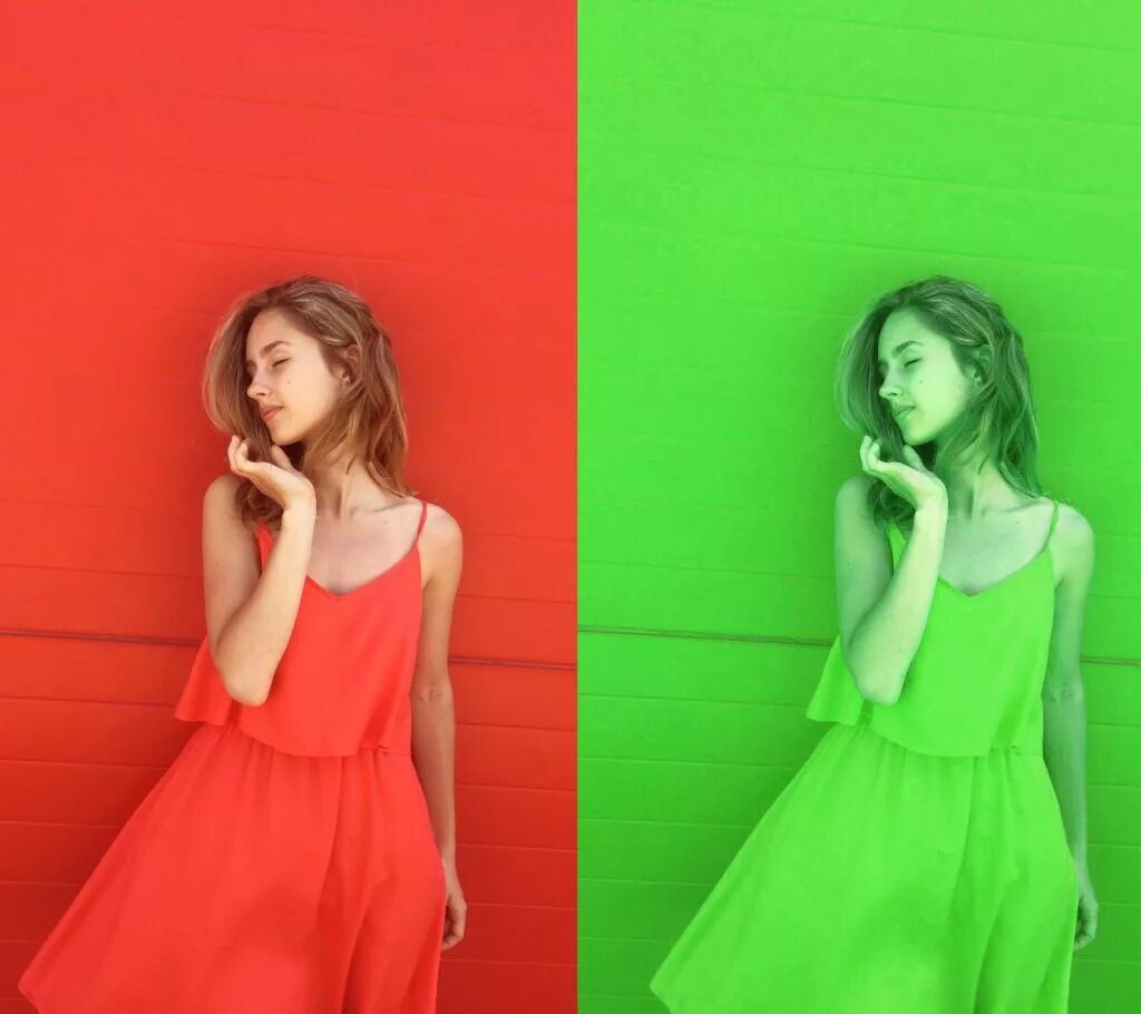 замена цвета. смена цвета. одно лицо с разным цветом волос. изменился цвет на фото. заменить цвет на фото.