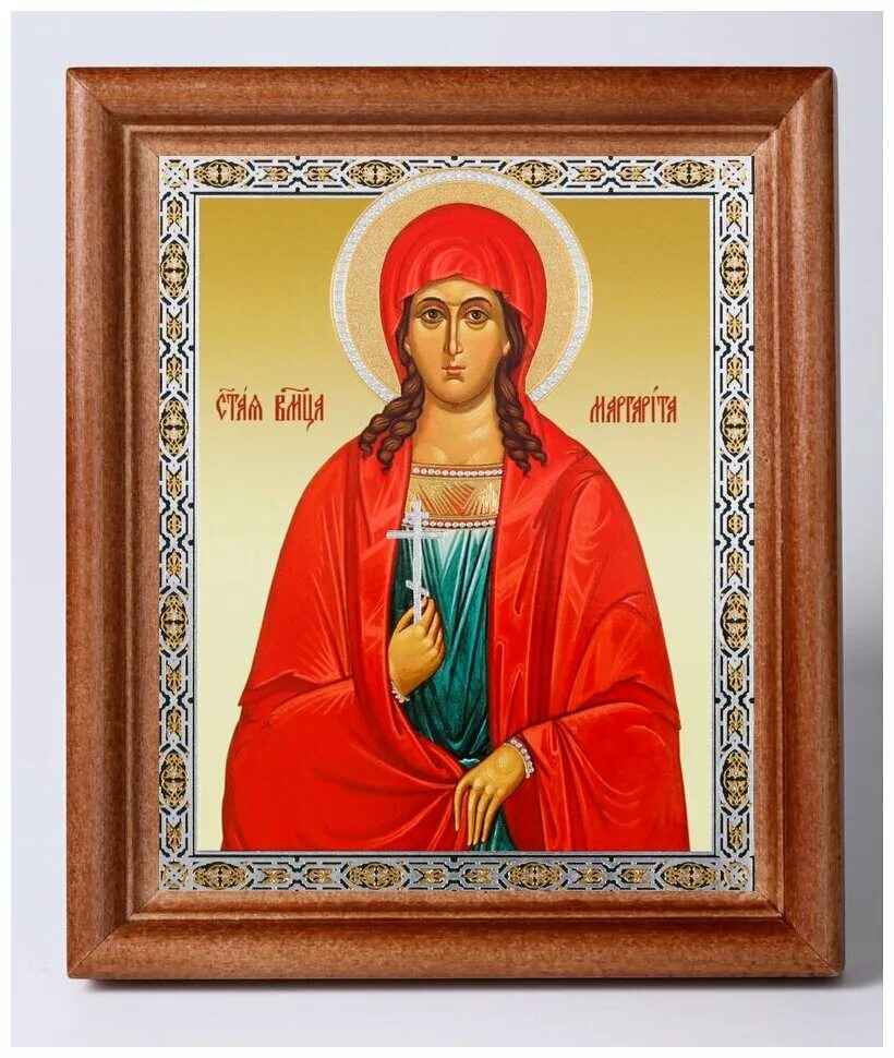 Есть день маргариты. Икона св Марины Маргариты.