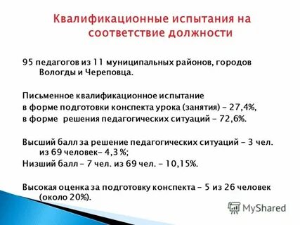 Квалификационные испытания