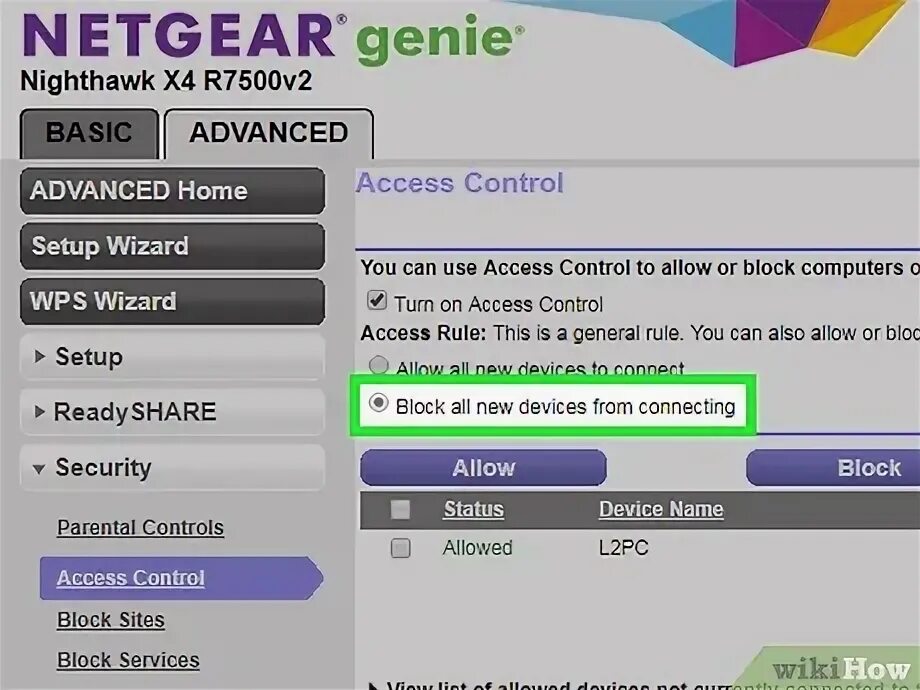 Device blocking