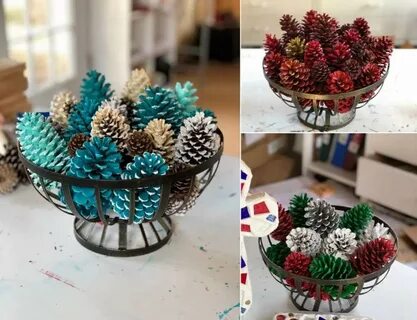 Декор из шишек для дома