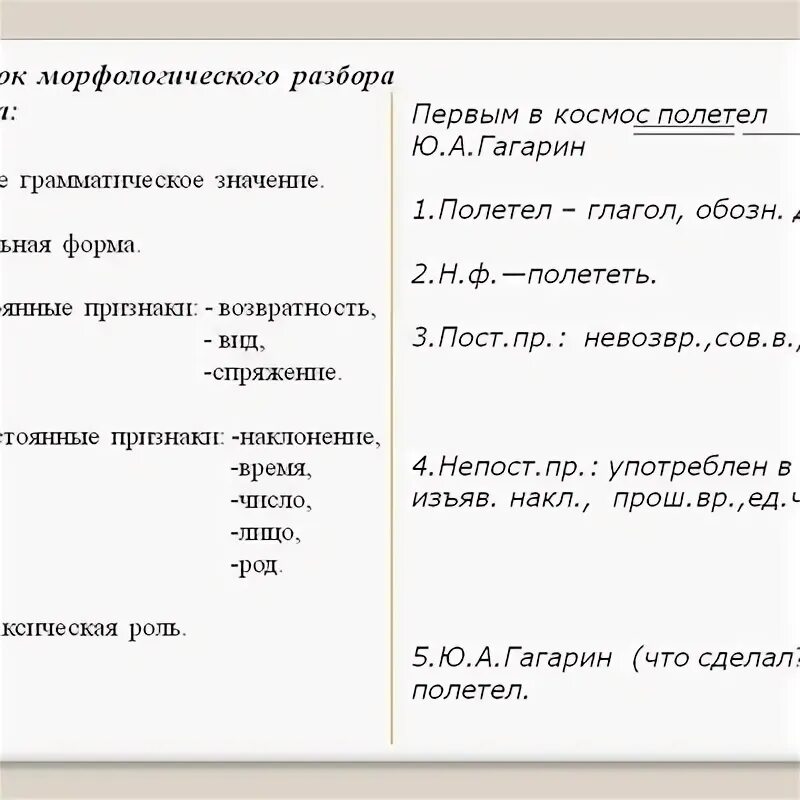 Морфологический разбор глагола приходил. Морфологический разбор глагола 5 класс примеры. Порядок морфологического разбора глагола. Правило морфологический разбор глагола 5 класс образец. Морфологический разбор слова глагола.