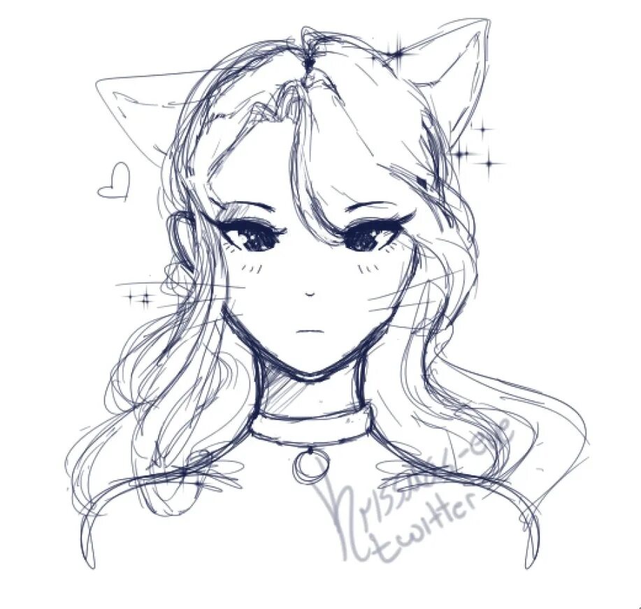 Рисовать девочку кошечку. Как нарисовать девочку кошку. Рисунки аниме девушек. Аниме девочка скетч. Рисунки фурри для срисовки легкие.