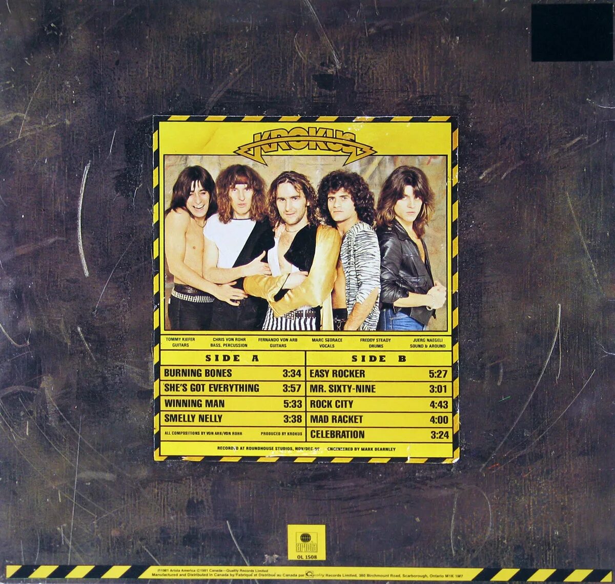 Альбом в память жертв крокуса. Krokus – Hardware. Krokus Hardware 1981. Группа Krokus 84. Krokus группа 1982.