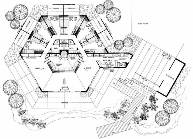 Kaufmann House - Modern Architecture Plan