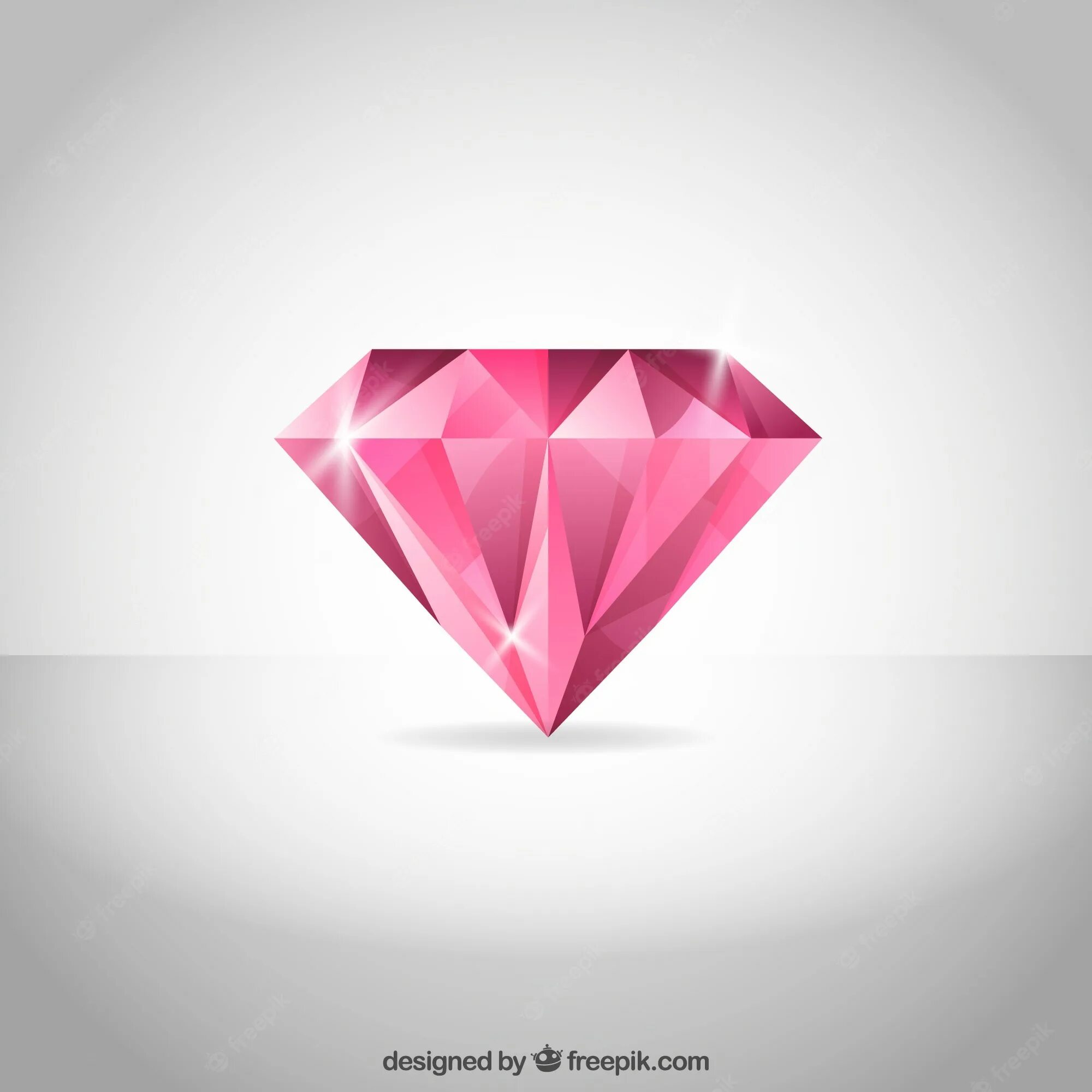 Montage diamante rosa. Алмаз вектор.