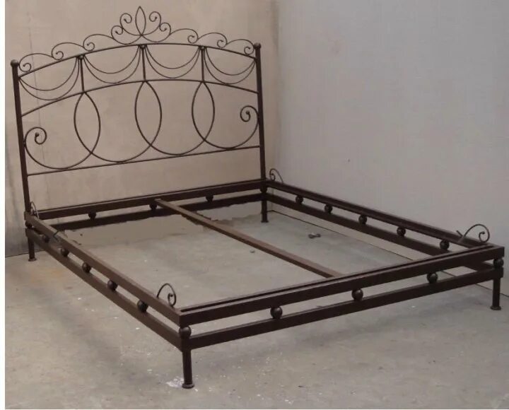 Дизайнерская кровать loft Victoria 200x200 две спинки