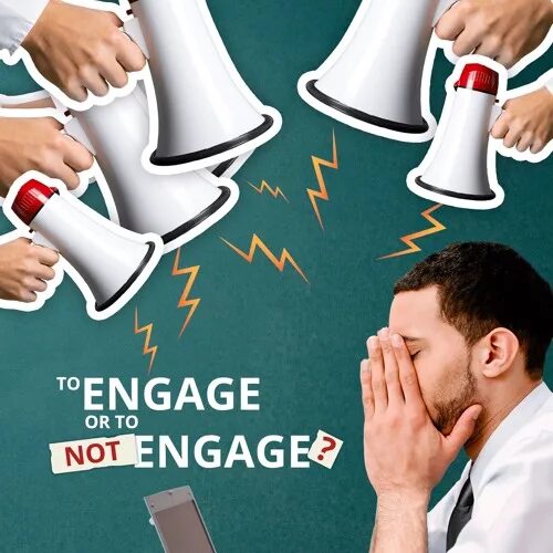 To be engaged in