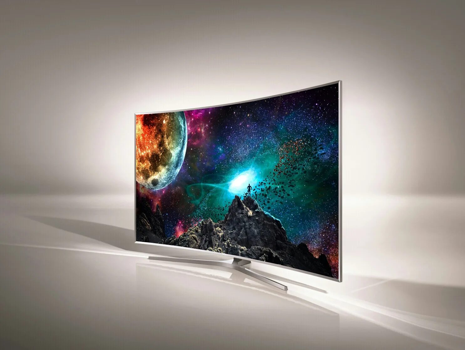 Лучшие телевизоры 50 дюймов 2024. Изогнутый Samsung SUHD. Samsung TV 2022.