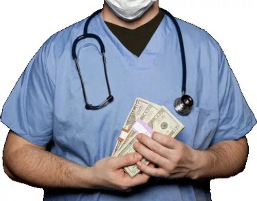Хирург с деньгами. Врач рвач. Доктор деньги. Деньги и хирург картинки.