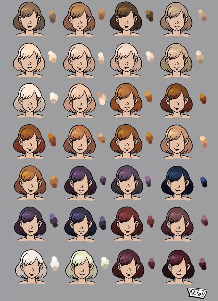 Hair color shading