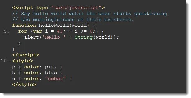 Как вывести текст js