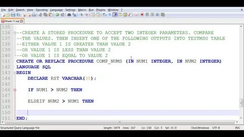Sql then