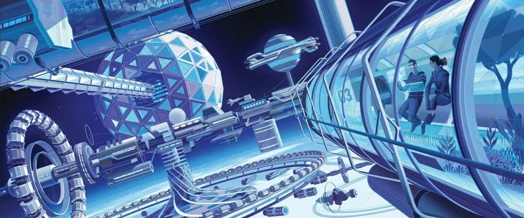 Будущее науки 2025. Футуристическое пространство. будущее человечество. техническое будущее. наука в будущем.