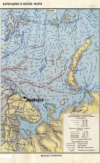 Карта белого карского морей