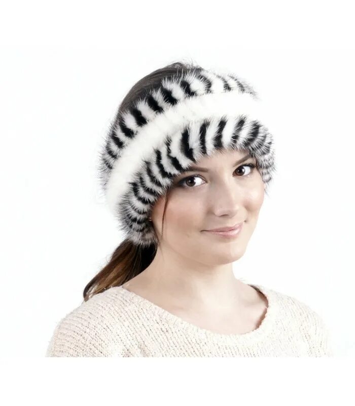 Желтая норковая шапка. Повязка из песца. Изящная шапка из белого песца. Повязка из песца. Меховая повязка.