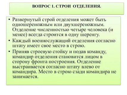Направляющим строя считается