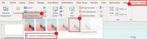 Как изменить прозрачность фигуры в powerpoint