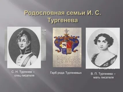 Биография тургенева презентация