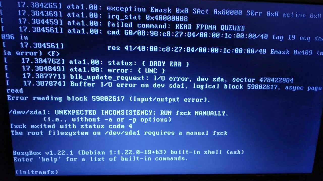 Linux error codes. Ошибка при включении ПК. Ошибка при загрузке компа. Linux ошибки при включении. Ошибка при запуске линукс.