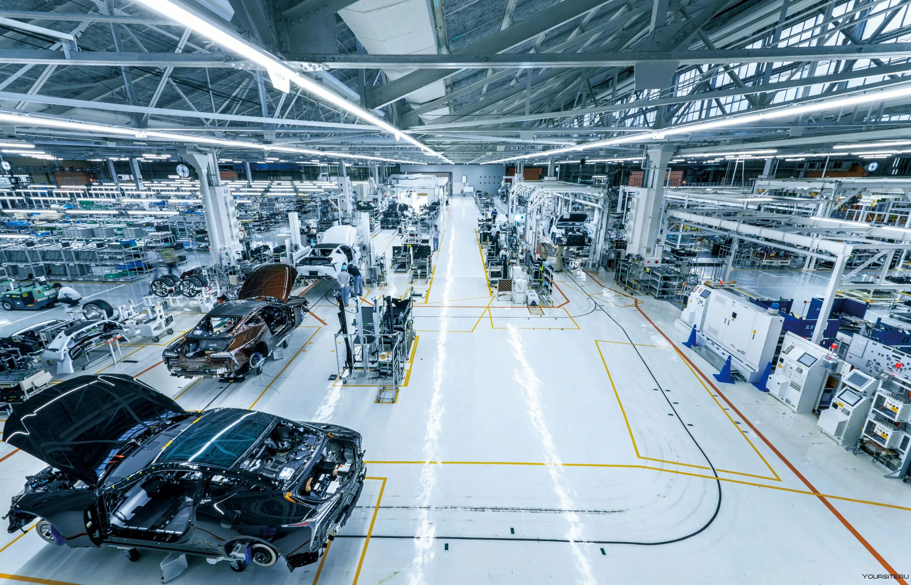 Inside factory