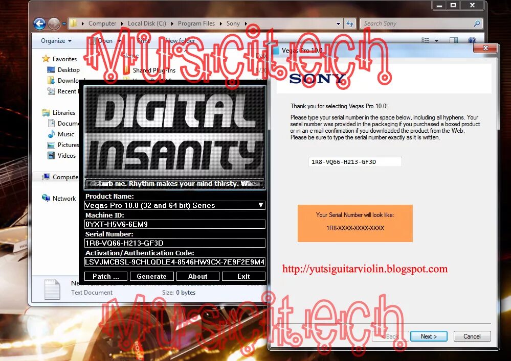 Keygen for Sony Vegas. Digital Insanity keygen. Vegas Pro 9 crack and keygen download.
