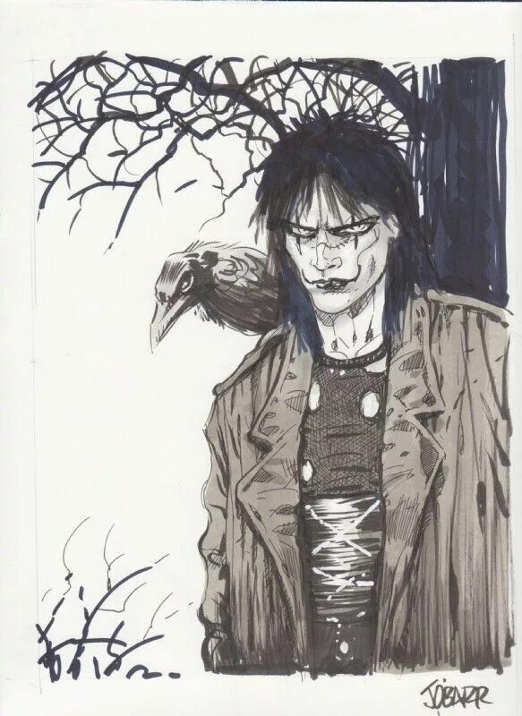 Ворон комикс читать. The Crow Eric Draven Comics Art.