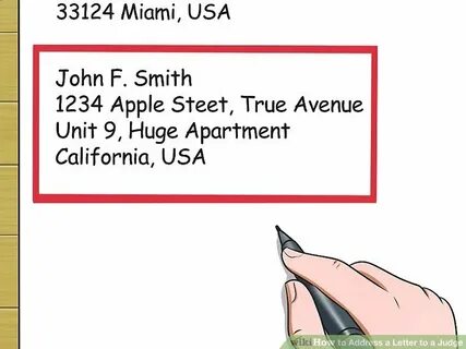 Write his address
