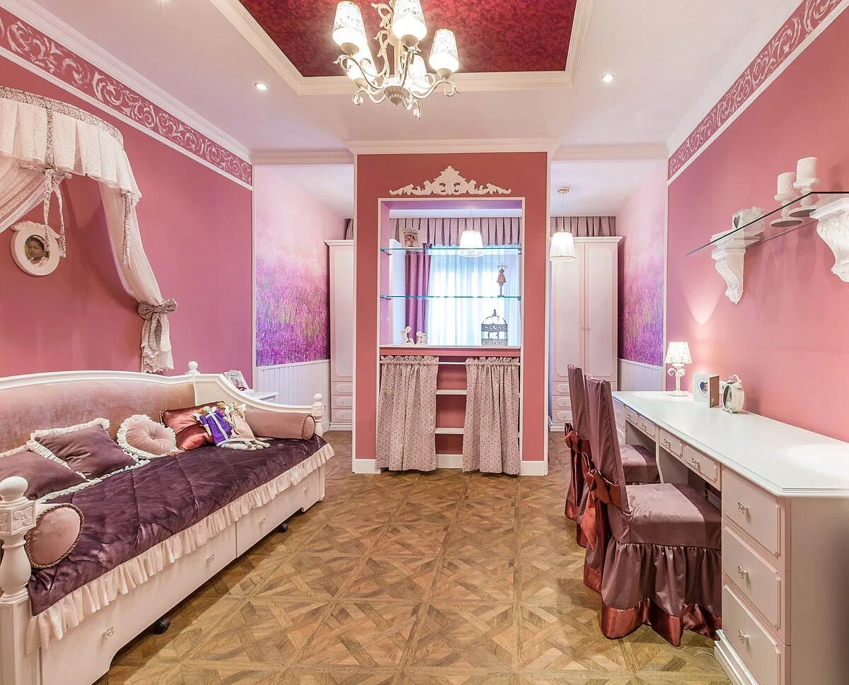 Спальня для девочки в розовых тонах. Розовая комната для девочки подростка. Спальня для девочки подростка в классическом стиле. Детская комната для девочки в классическом стиле. Спальня мама дочка