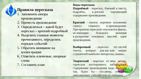 Подготовьте близкий к тексту пересказ эпизодов кратко