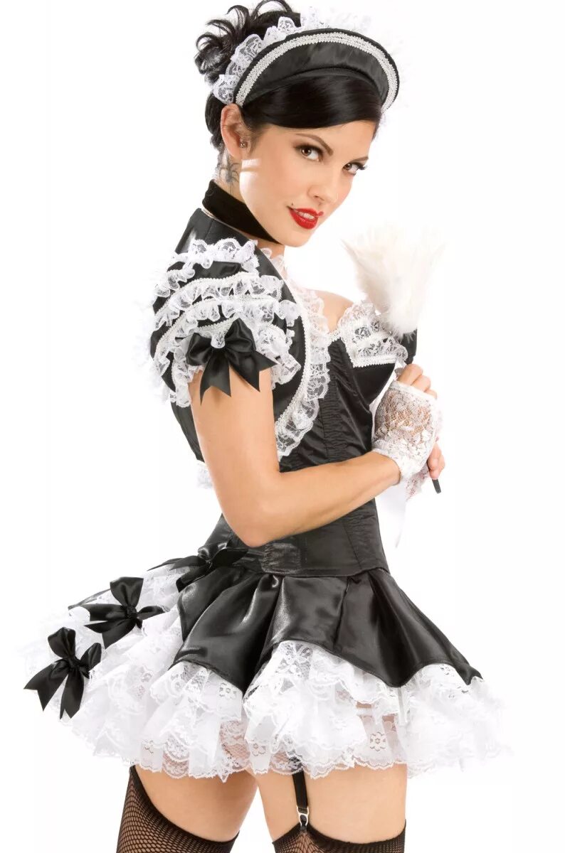 French maid. Костюм горничной. Красивая служанка. Красивая горничная.