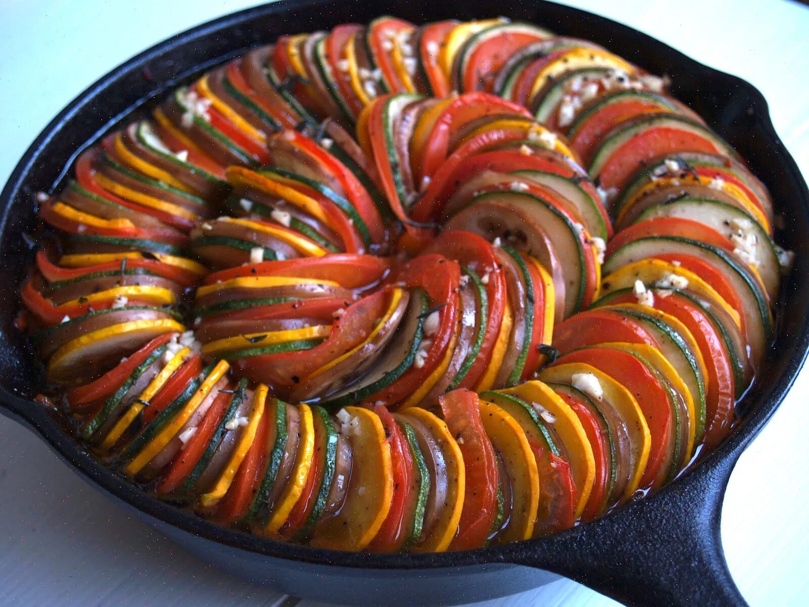 Confit Byaldi. Ratatouille dish