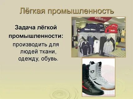 Легкая промышленность проект