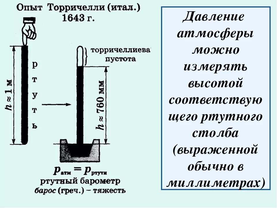 Определить высоту столбика ртути. Опыт Торричелли физика 7 класс. Физика 7 измерение атмосферного давления. Опыт Торричелли. Опыт Торричелли физика 7 класс схема. Измерение атмосферного давления 7 класс физика.