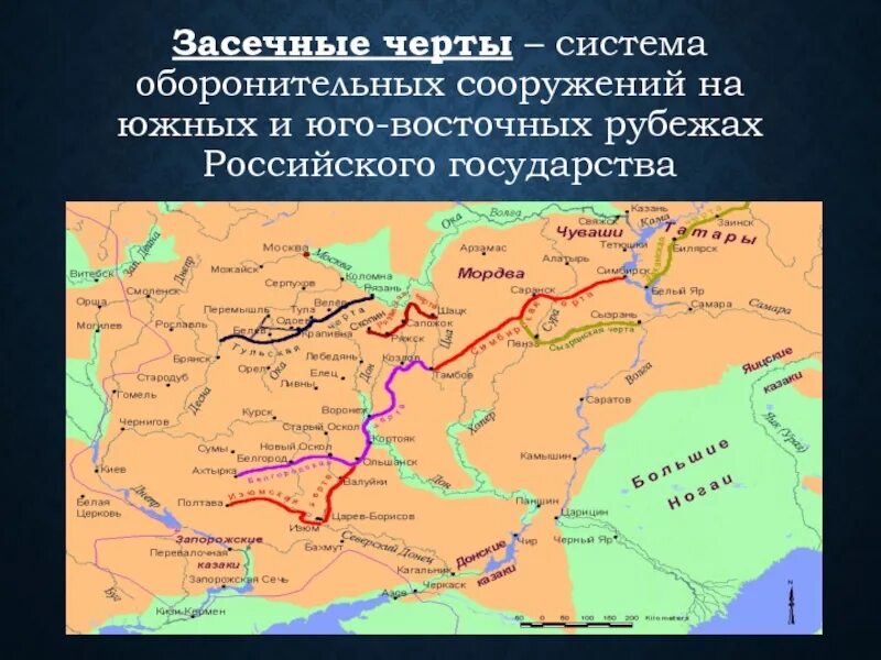 Строительство изюмской засечной черты укрепление южных границ