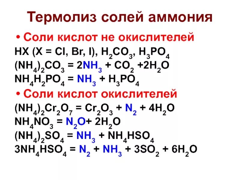 Термолиз это в химии. Термолиз солей. Cr2o3+nh3. Nh3 nh4h2po4. Nh4no2 n2 nh3