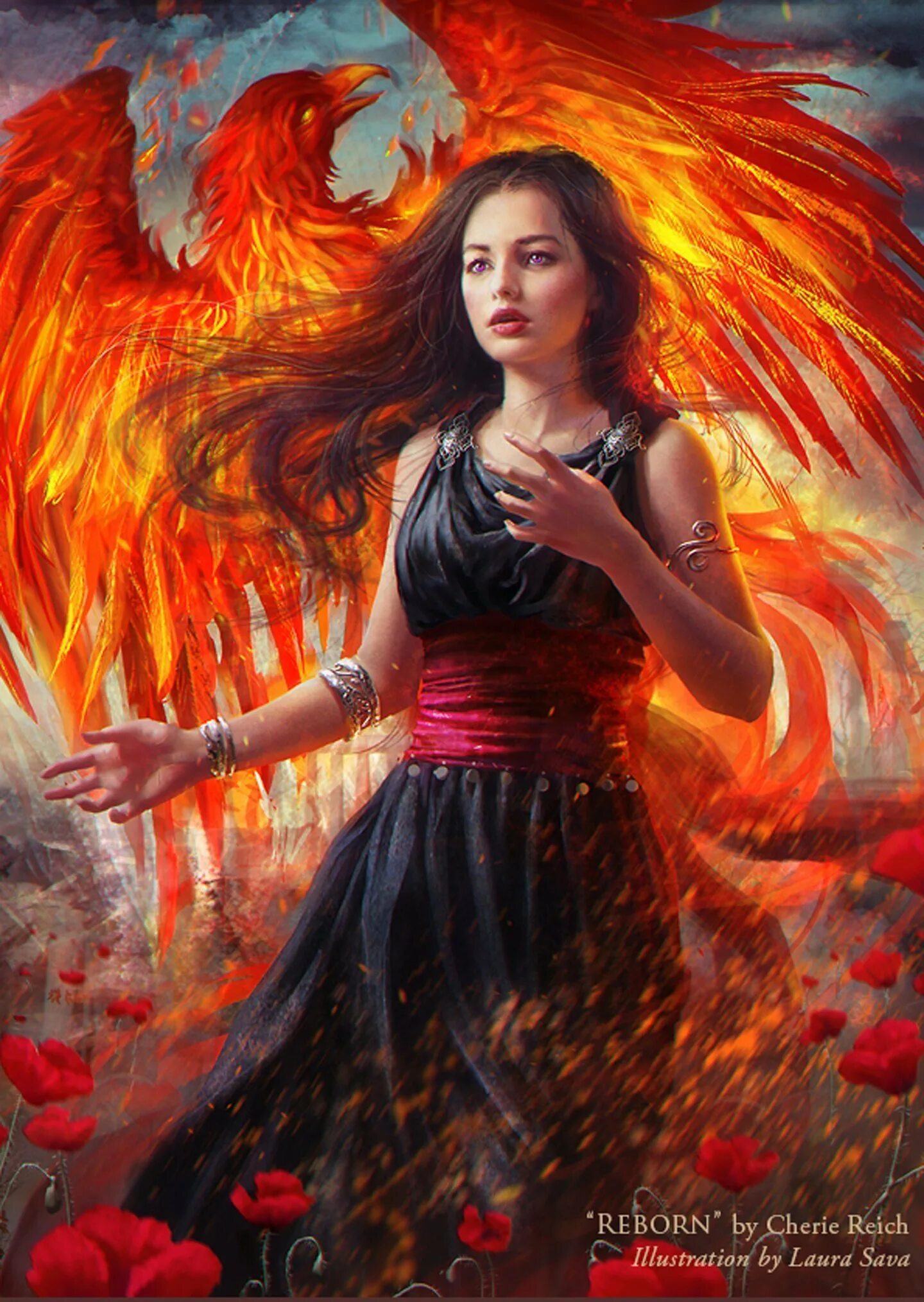 Феникс восставший из пепла. Анимешный феникс. Ангел в огне. Phoenix girl. Phoenix girl.