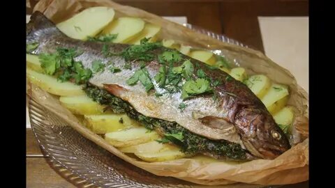 Форель с яйцом