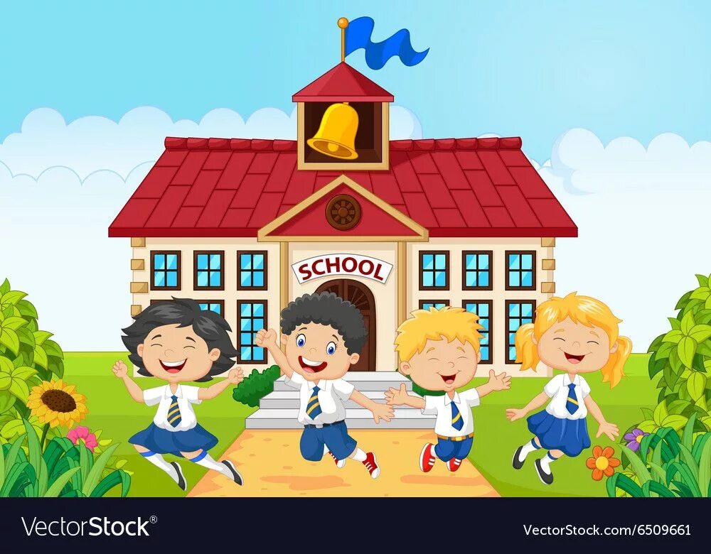 Здание школы для детей. Изображение школы для детей. Школа рисунок. Школа мультяшная. Прийти в школу на английском