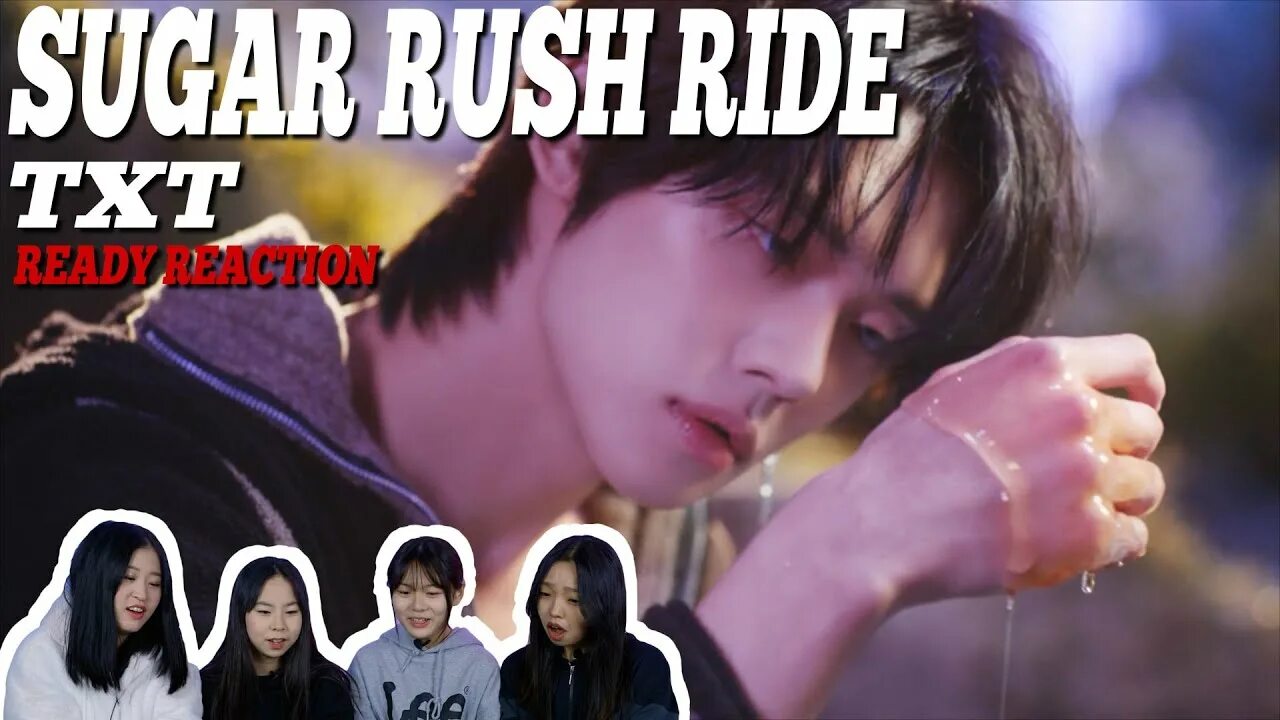 Тхт шугар. Бомгю Sugar Rush Ride. Тхт Шуга Раш Райт. Txt Sugar Rush Ride Reaction. Txt Sugar Rush.