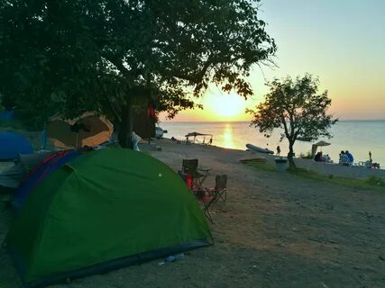 Кемпинг на азовском море