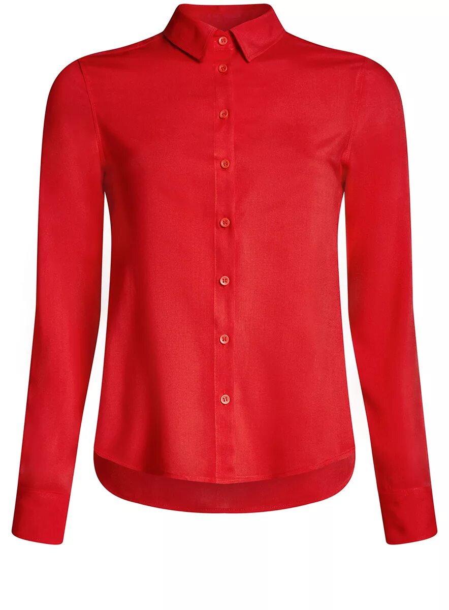 Блузка женская. Красная рубашка женская. Блузка на пуговицах. Красная блузка.