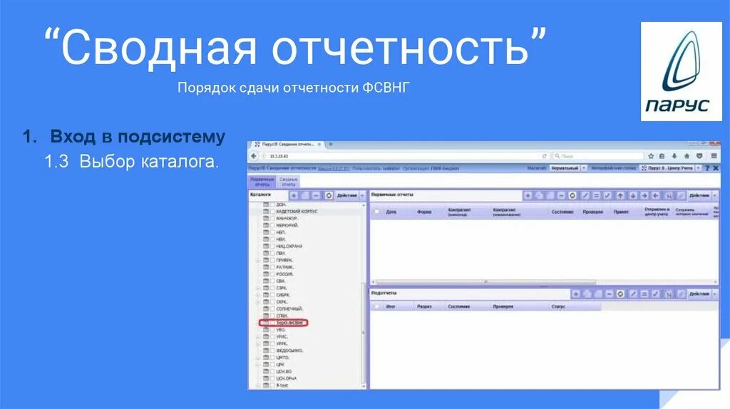 Финсвод 1 novreg ru. Сводная отчетность. Парус сводная отчетность. Сводный отчет. Сводные отчеты.