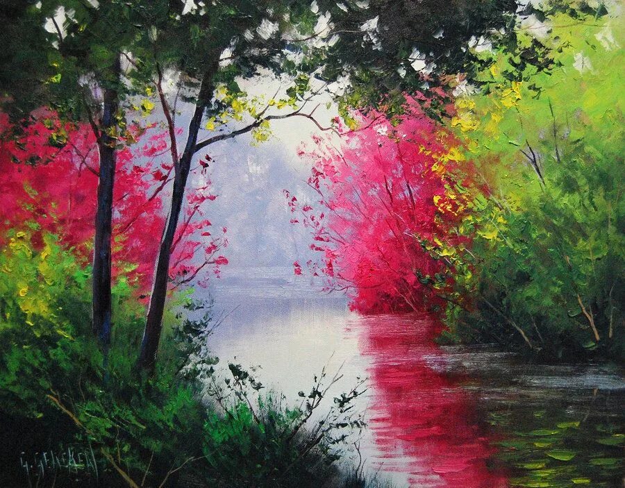 Vivacious by Ann Marie Bone Painting, Painting art projects, Art painting