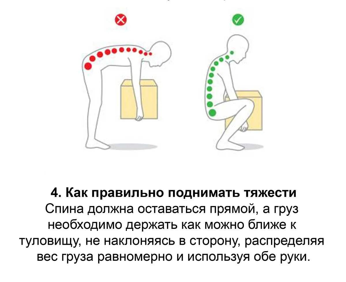 Почему подъем. Как правильно поднимать тяжести. Как правильнотподнимать тяжести. КК правильно пдымать тяжести. Как правильно поднима ть тяжесьти.