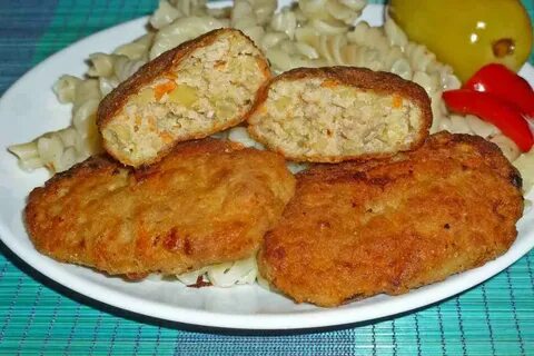 Котлеты с картошкой и фаршем